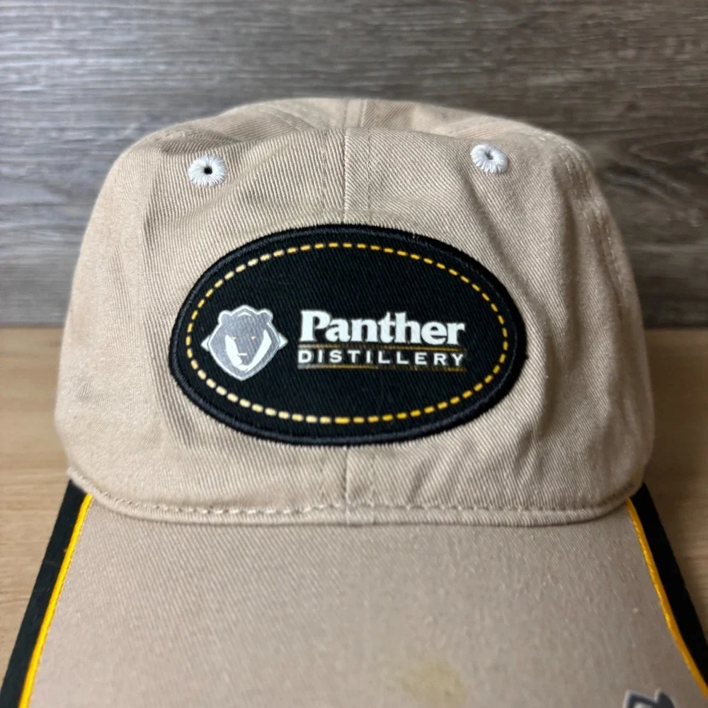 Panther Distillery Hat Cap Strap Back Brown Adjustable